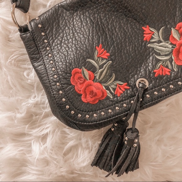 Charming Charlie Handbags - Floral Embroidered Bag